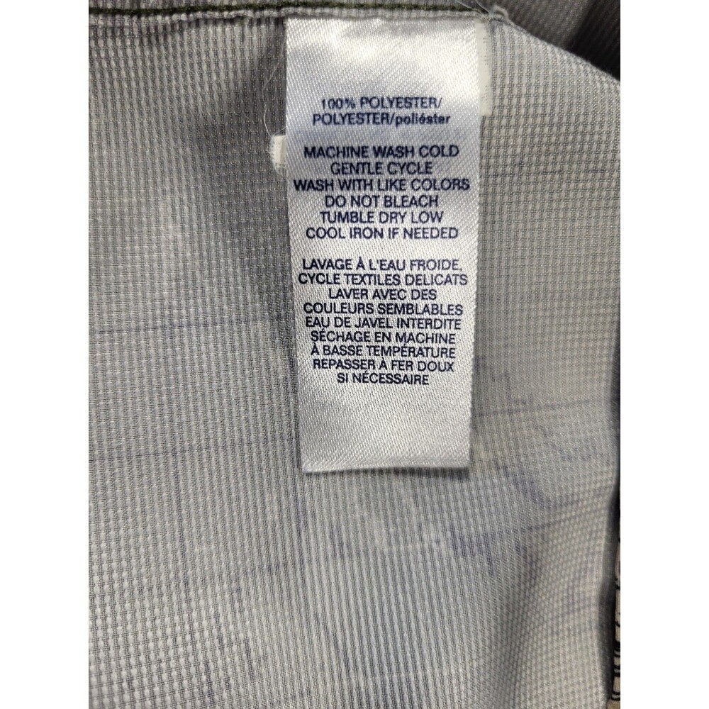 Chaps Men’s Vented Fishing Shirt - Nautical Sailboat & Old World Map Print Sz S - Picture 8 of 8